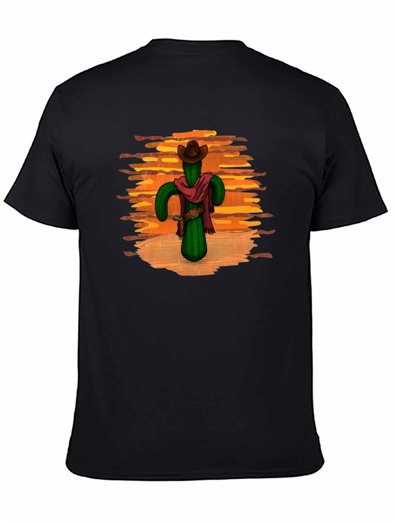 Cactus Cowboy Black T-Shirt
