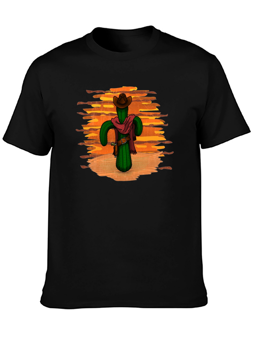 Cactus Cowboy Black T-Shirt