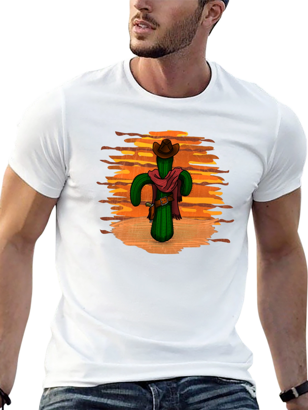 Cactus Cowboy Black T-Shirt