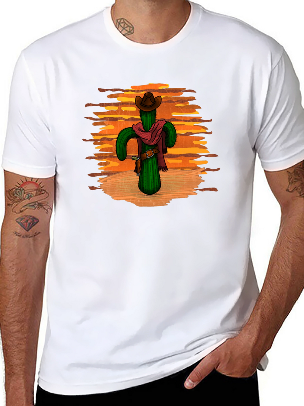 Cactus Cowboy Black T-Shirt