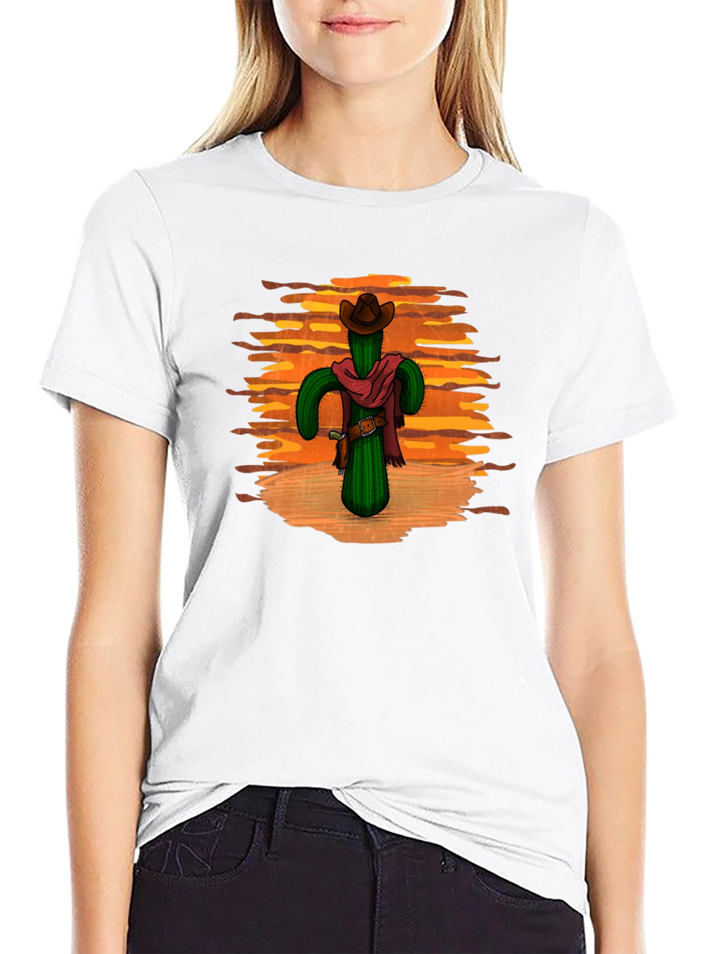 Cactus Cowboy Black T-Shirt