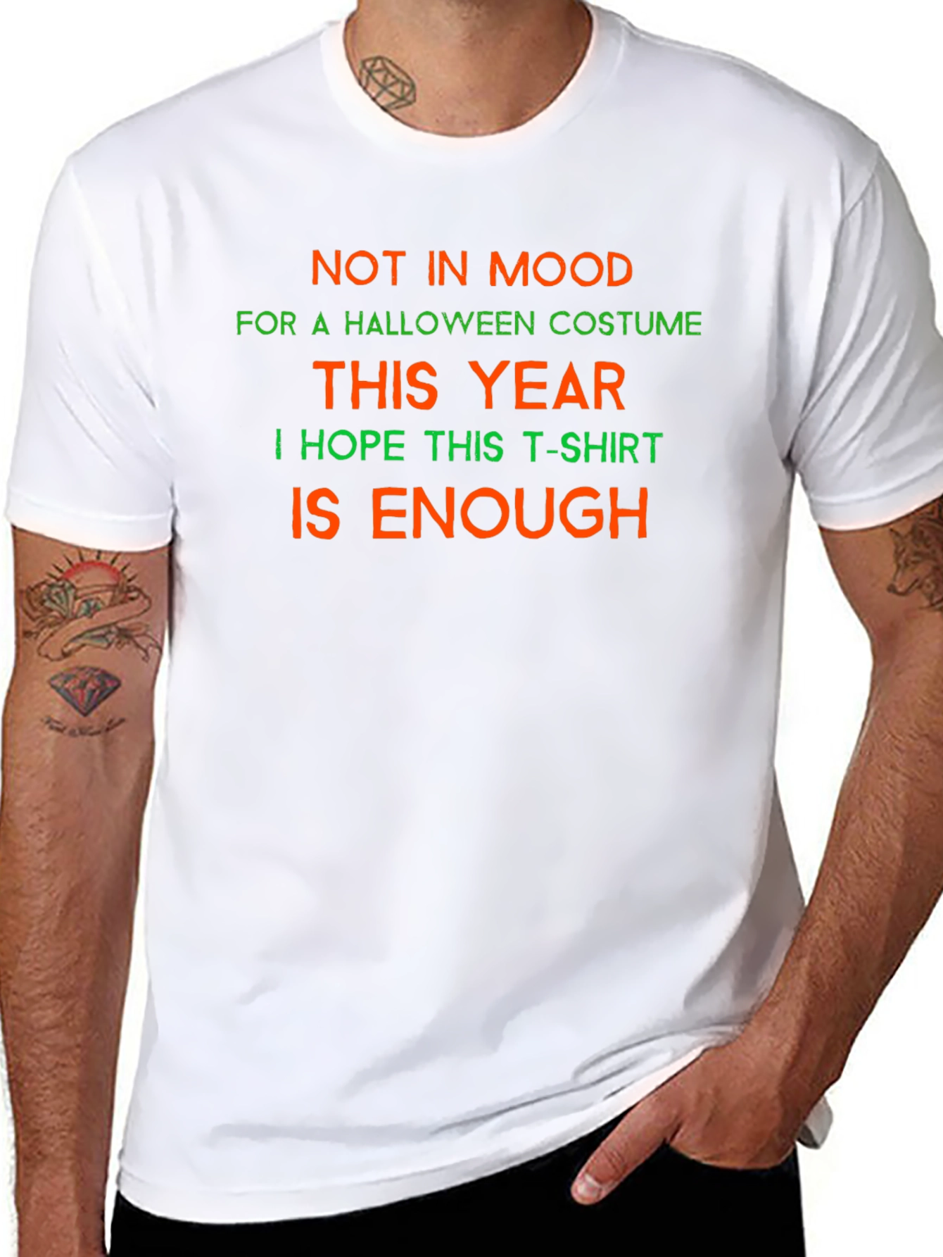 Funny Halloween T-Shirt - Not in Mood Costume Tee