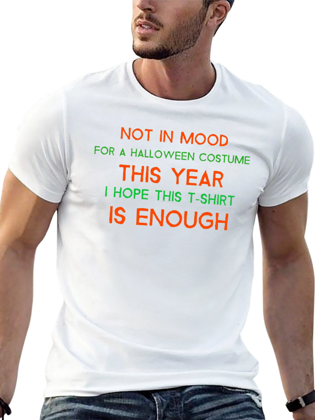 Funny Halloween T-Shirt - Not in Mood Costume Tee