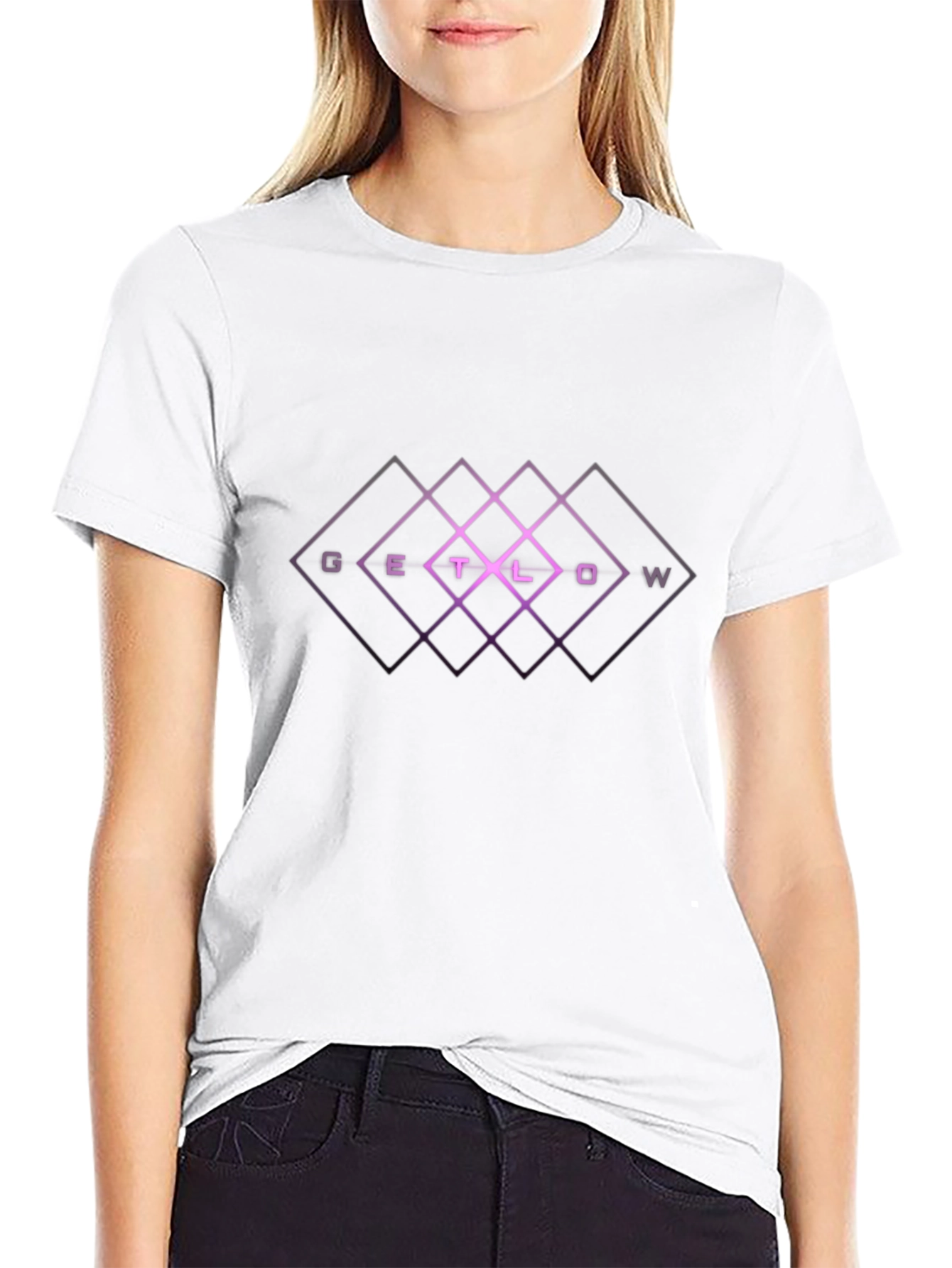Get Low Graphic T-Shirt - Black Crew Neck