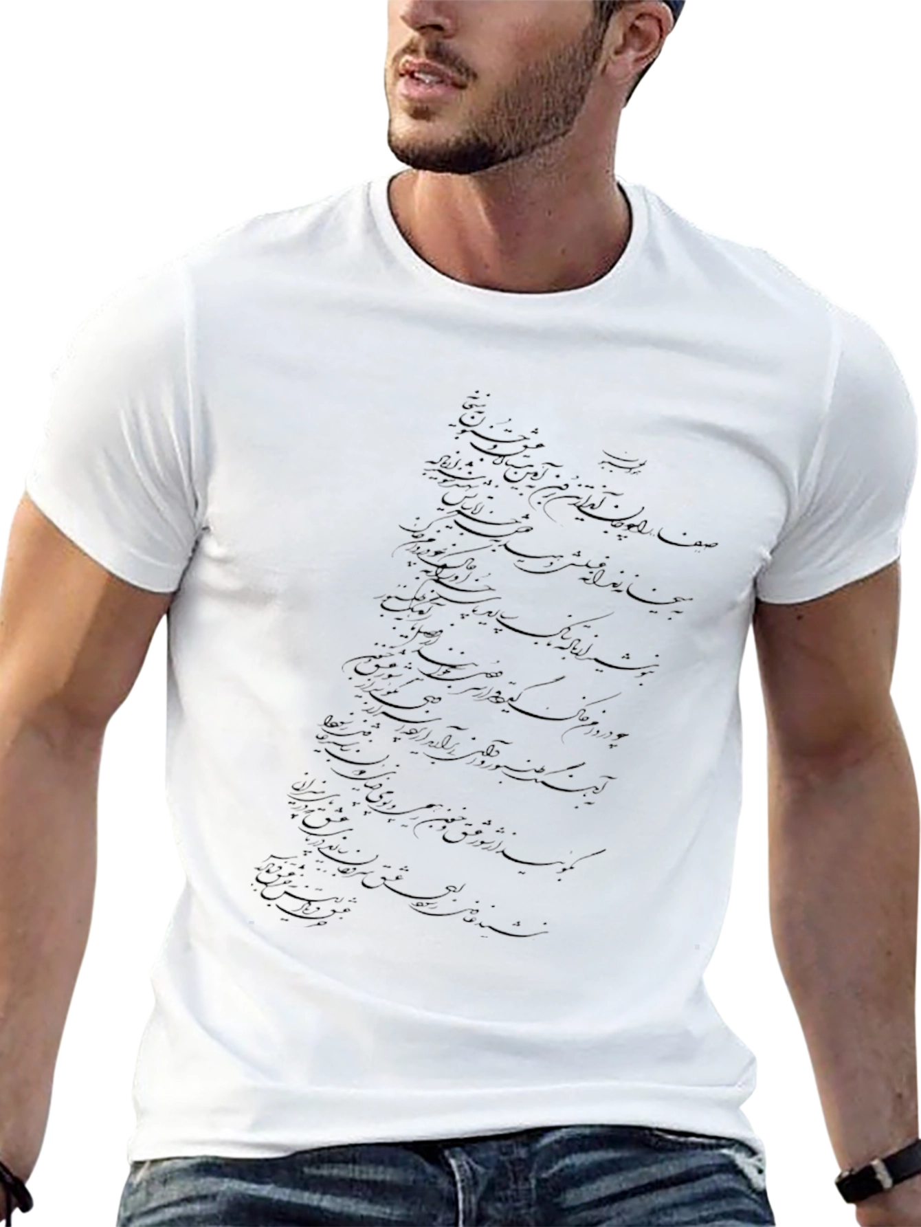 Mens Black Graphic Tee
