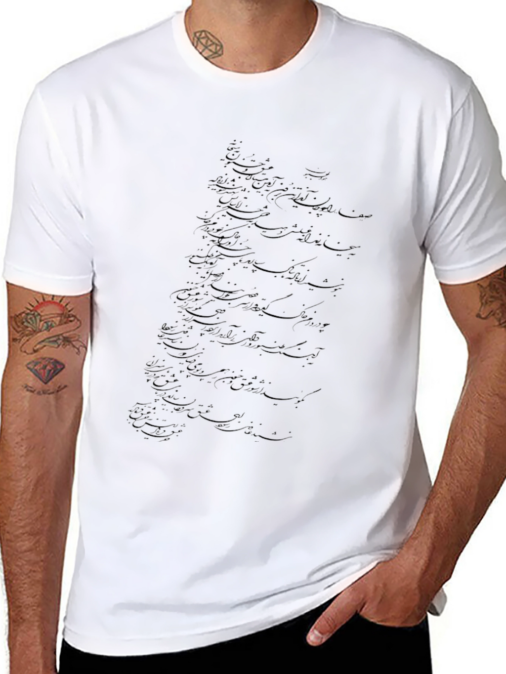 Mens Black Graphic Tee