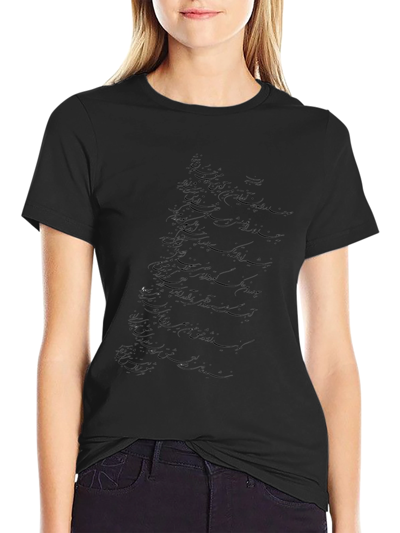 Mens Black Graphic Tee