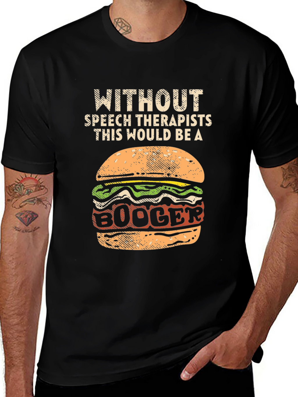 Speech Therapist T-Shirt - Booger Burger Tee