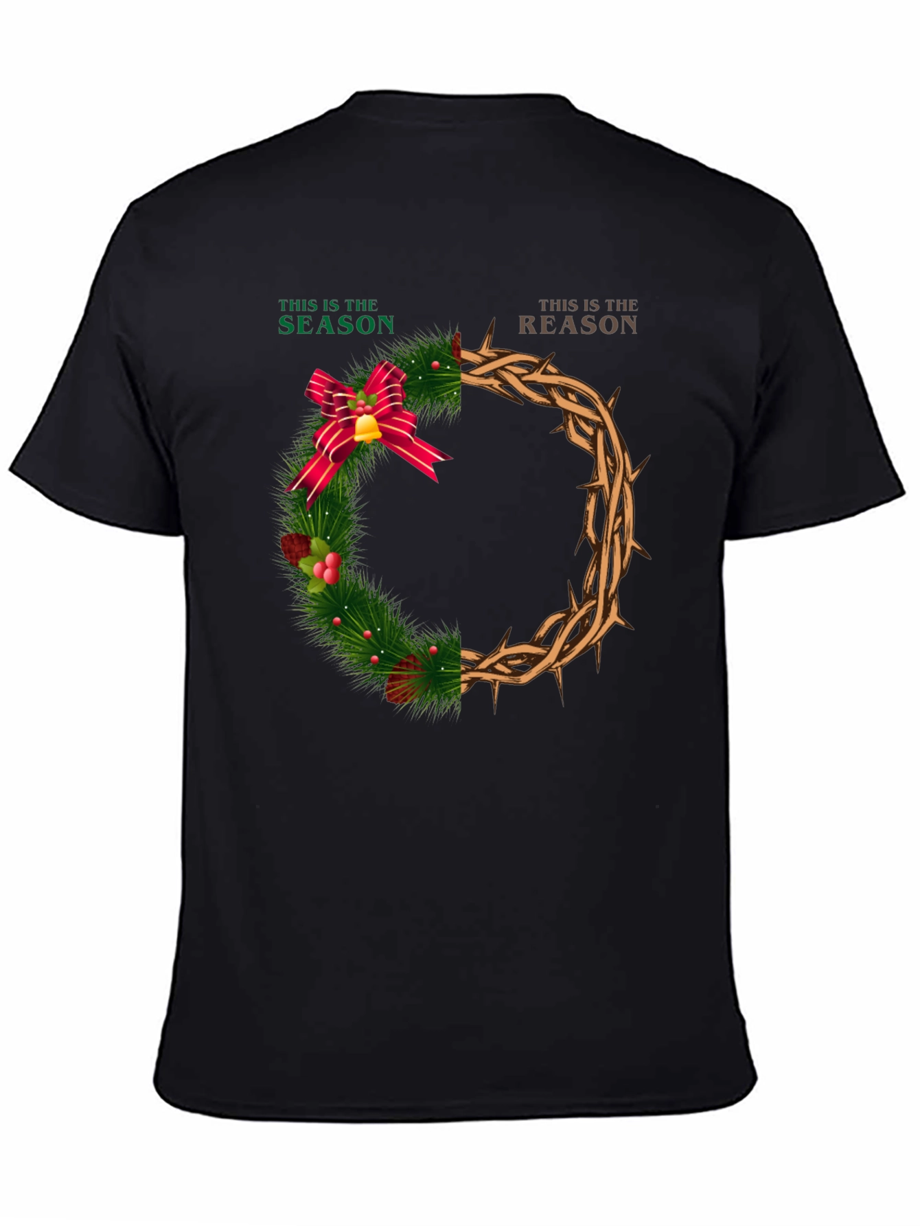 Season & Reason Christmas Wreath Graphic T-Shirt