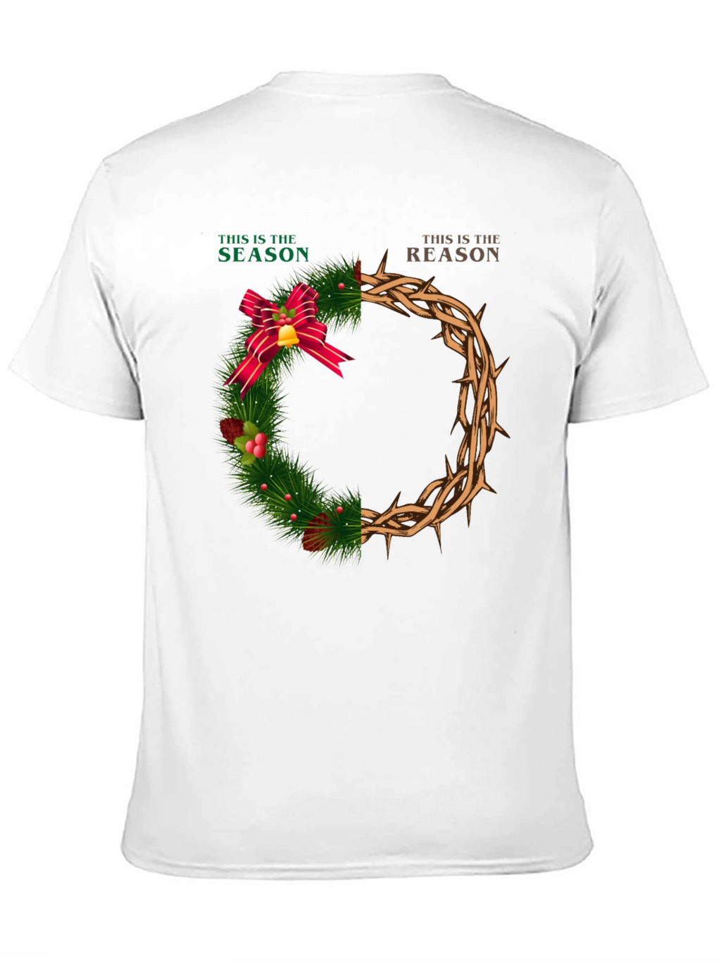 Season & Reason Christmas Wreath Graphic T-Shirt