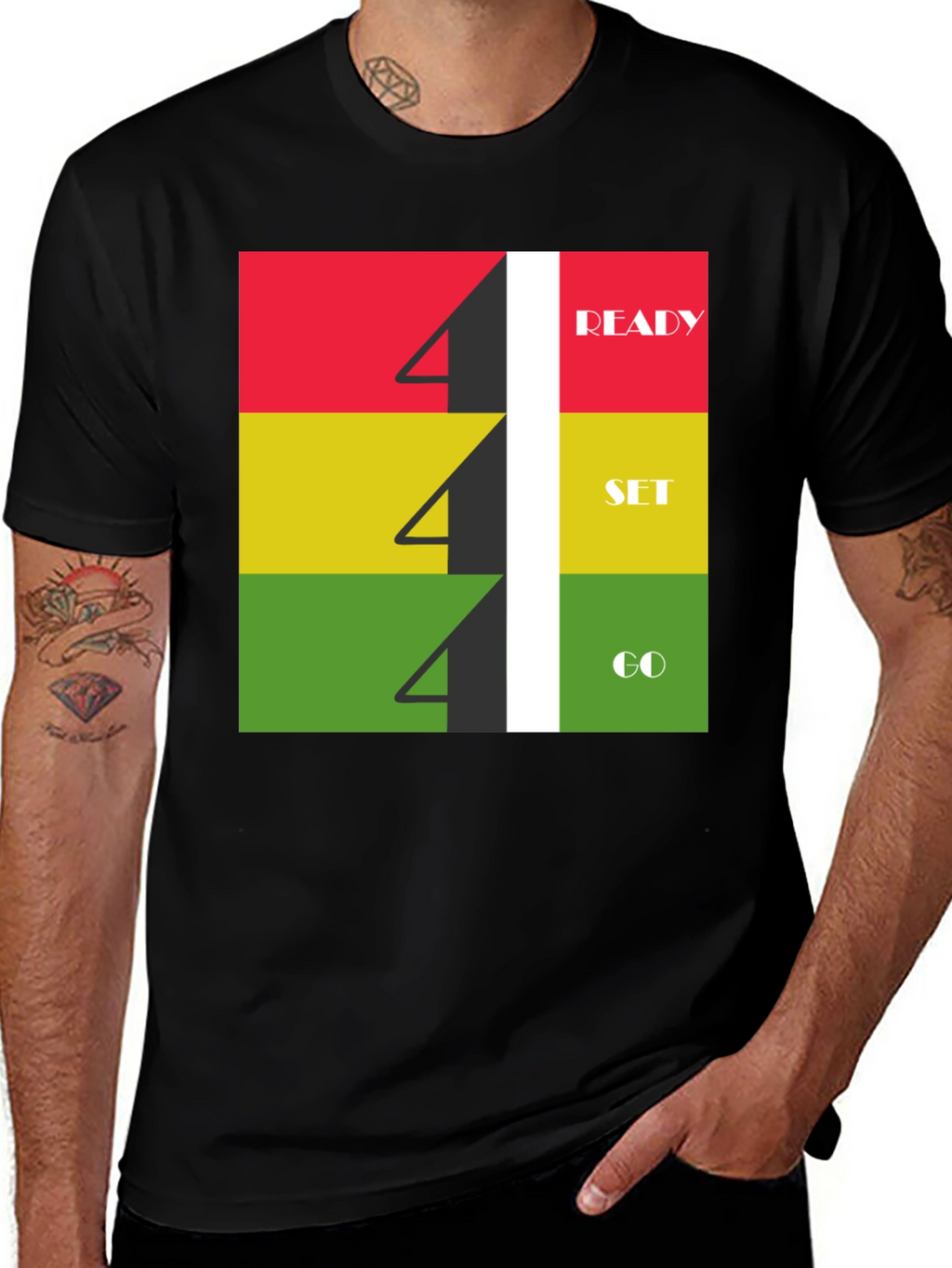 Ready Set Go T-Shirt: Athletic Graphic Tee