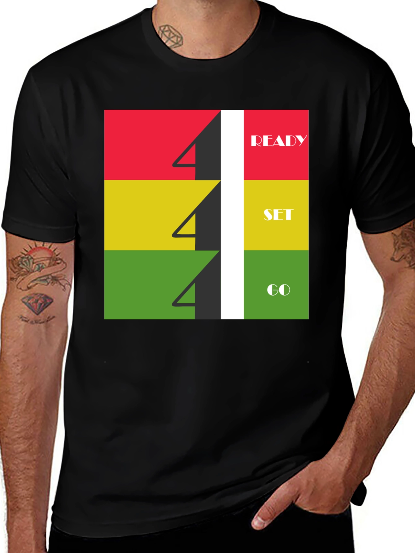 Ready Set Go T-Shirt: Athletic Graphic Tee