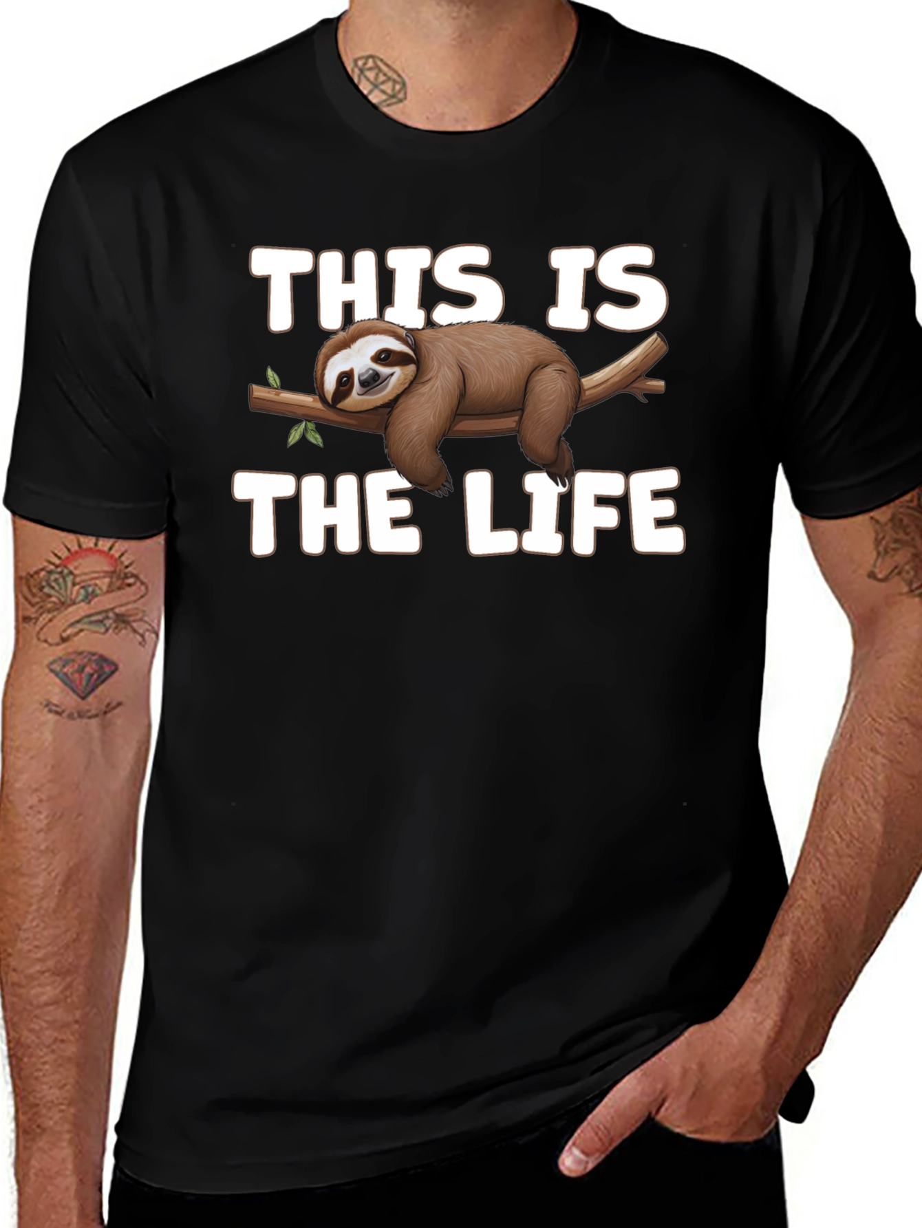 This is the Life Sloth T-Shirt - Relaxed & Comfy Tee
