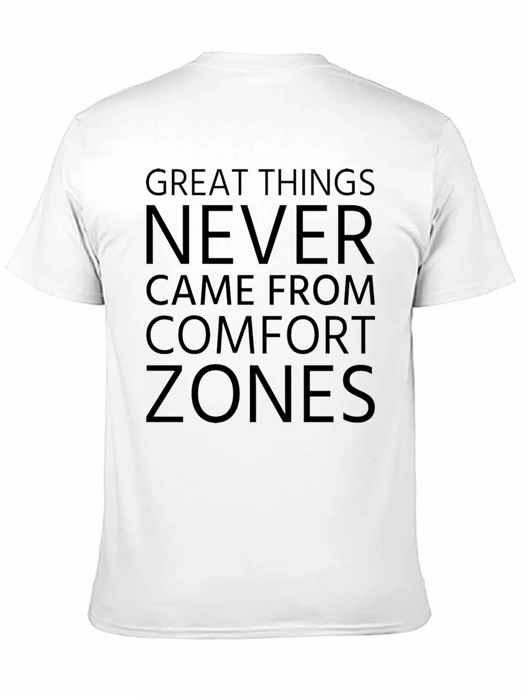 Motivational T-Shirt - Comfort Zone - Black