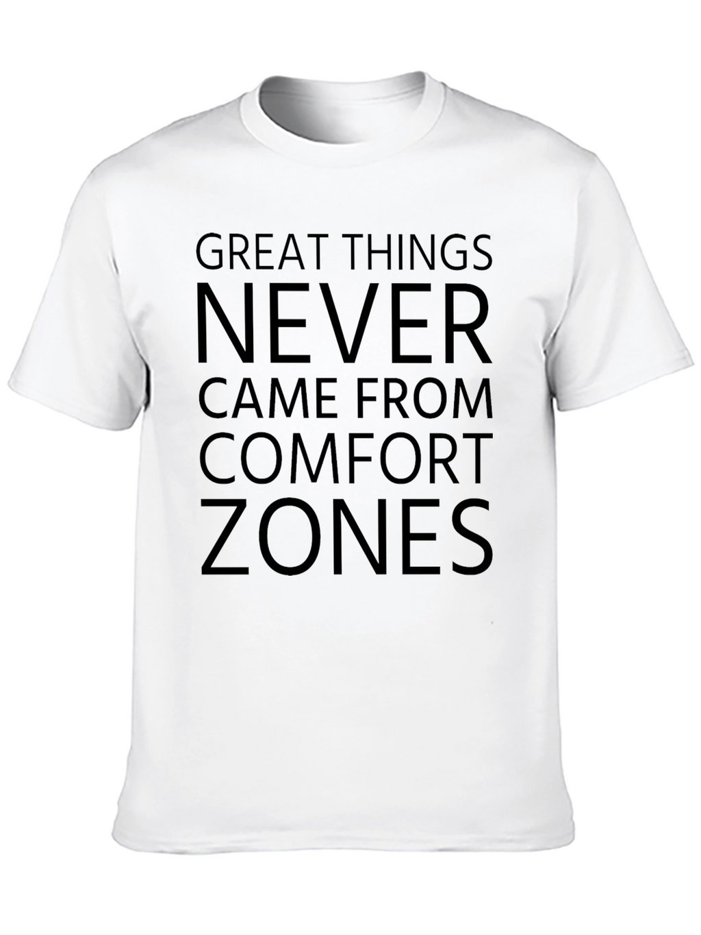 Motivational T-Shirt - Comfort Zone - Black