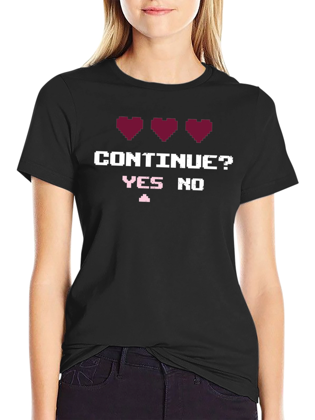 Gamer T-Shirt - Continue? Pixel Art Tee