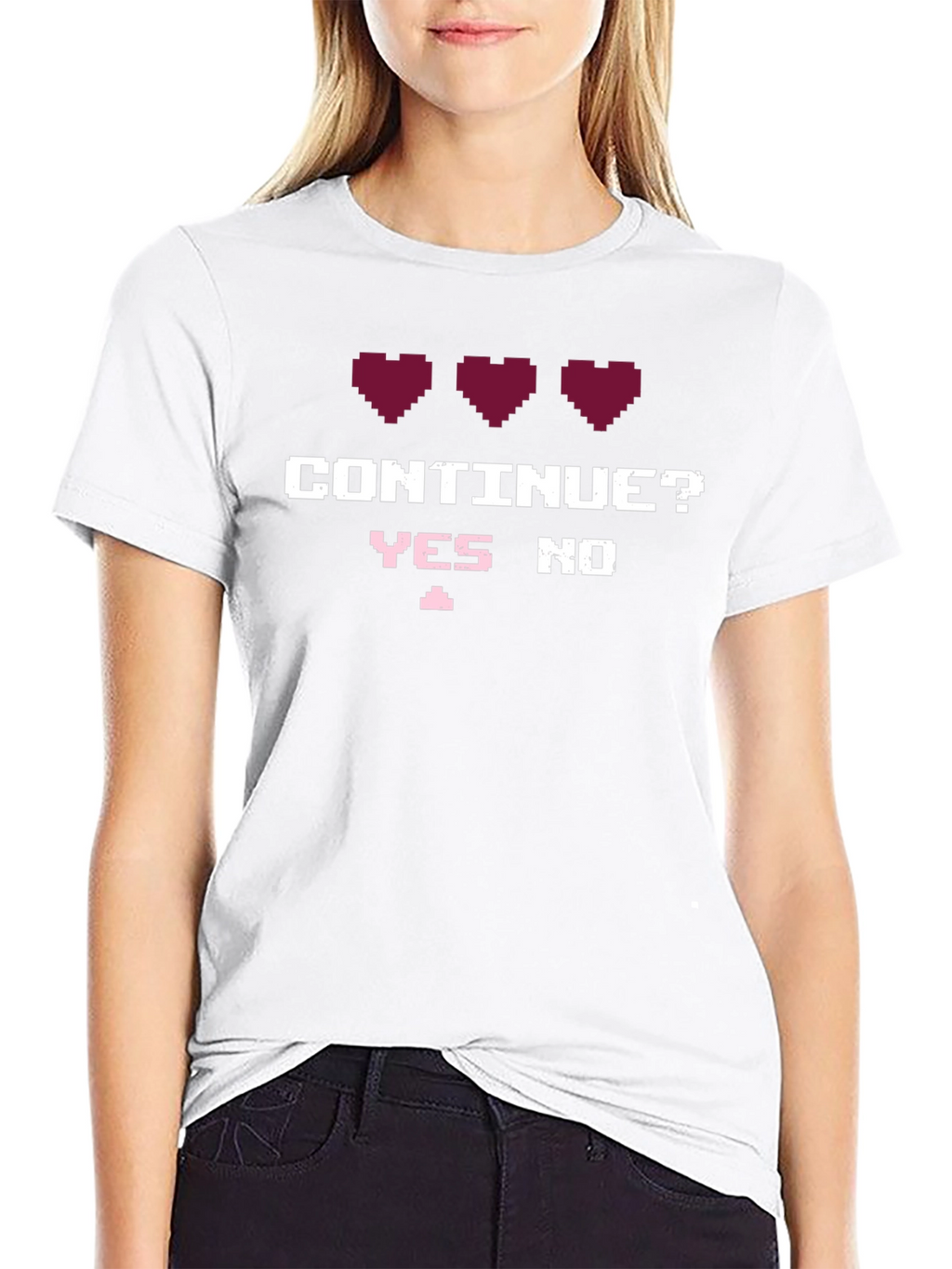 Gamer T-Shirt - Continue? Pixel Art Tee