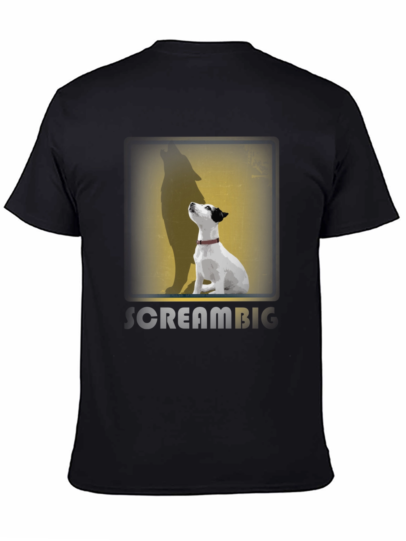 Dog Howling Wolf Shadow T-Shirt