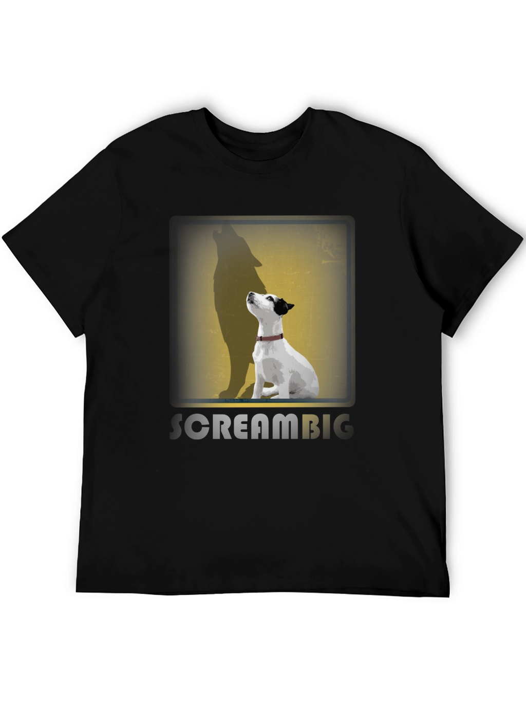 Dog Howling Wolf Shadow T-Shirt