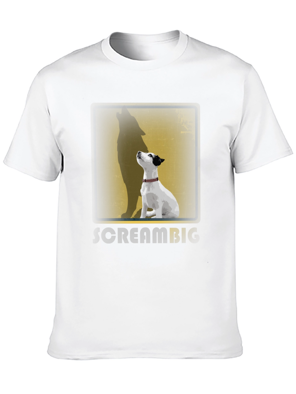 Dog Howling Wolf Shadow T-Shirt