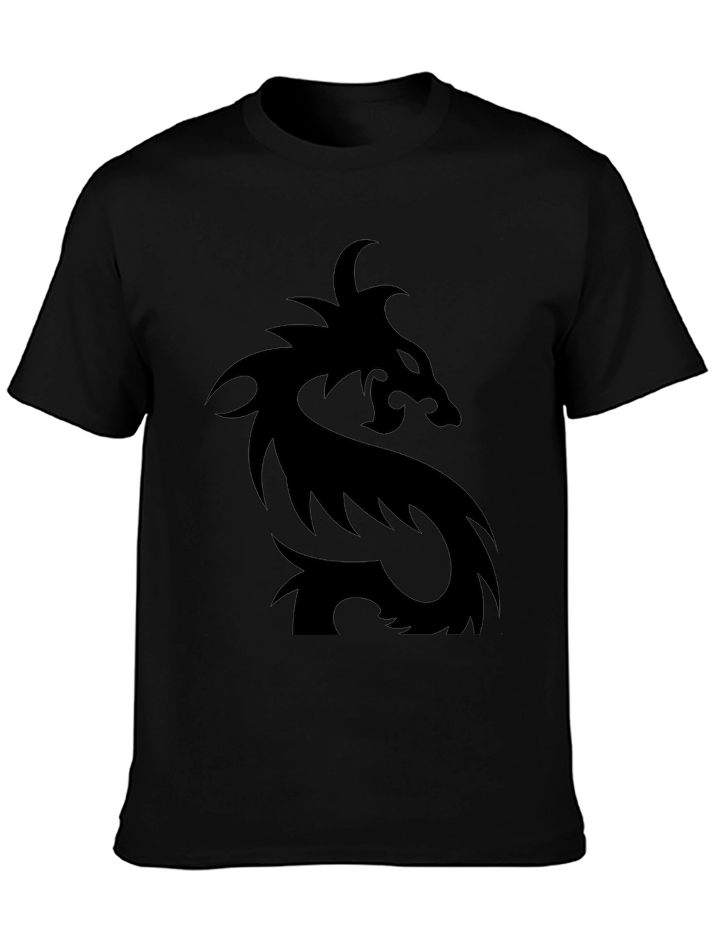 Mens Black Dragon Graphic T-Shirt