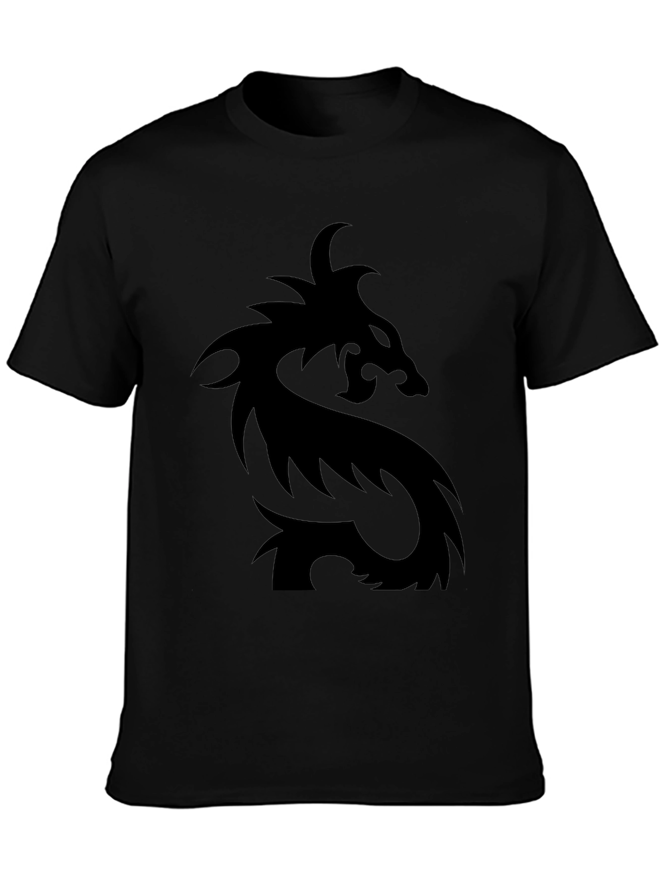 Mens Black Dragon Graphic T-Shirt