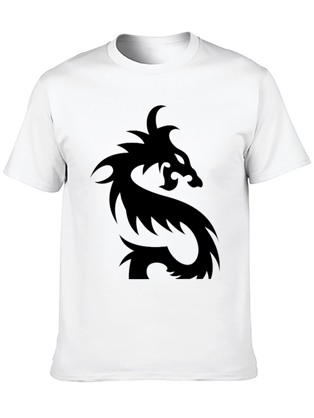 Mens Black Dragon Graphic T-Shirt
