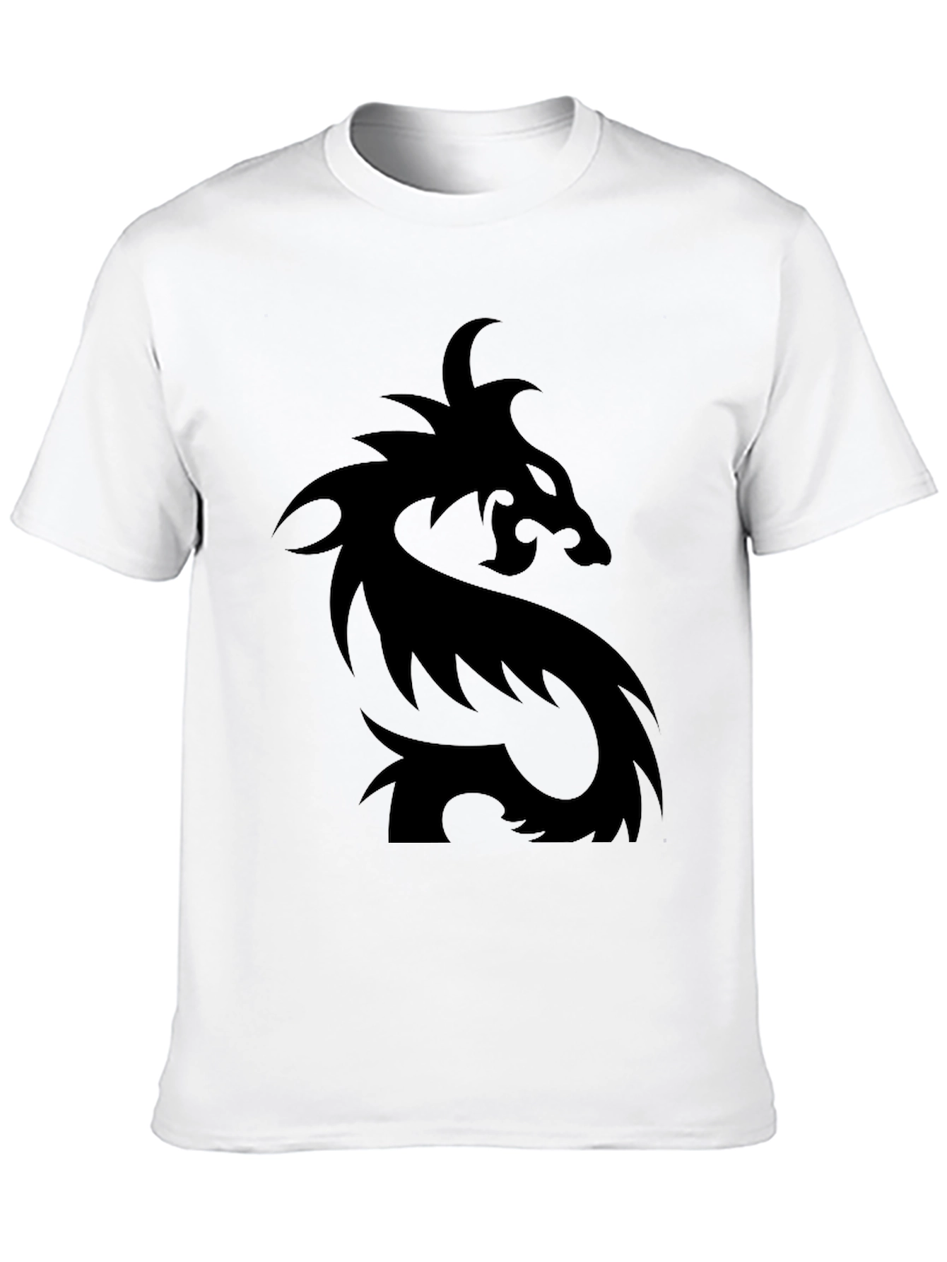 Mens Black Dragon Graphic T-Shirt