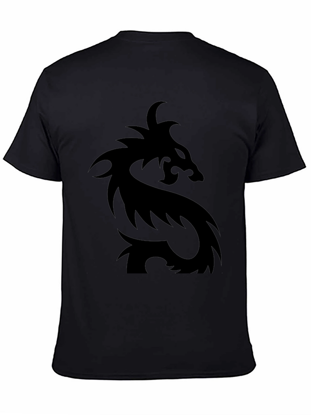 Mens Black Dragon Graphic T-Shirt