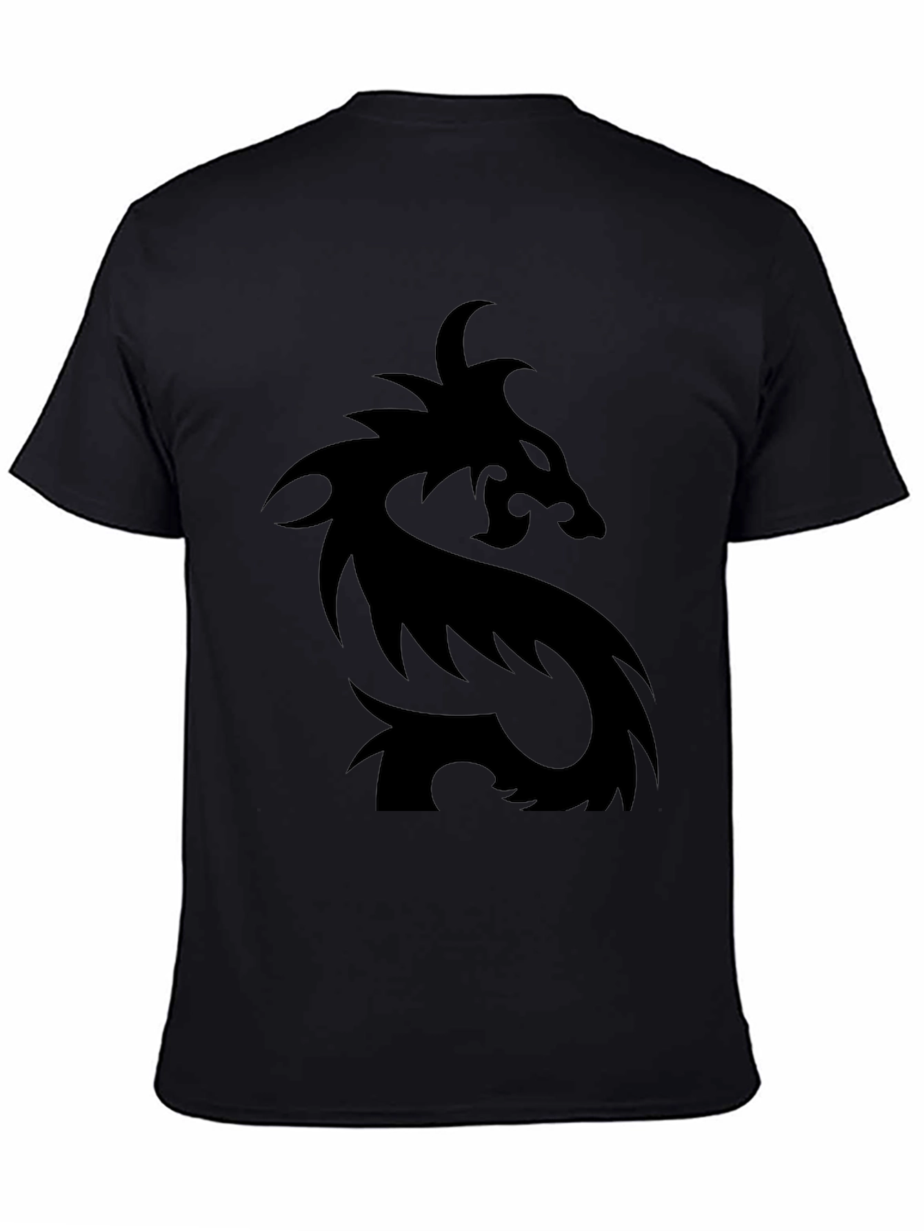 Mens Black Dragon Graphic T-Shirt