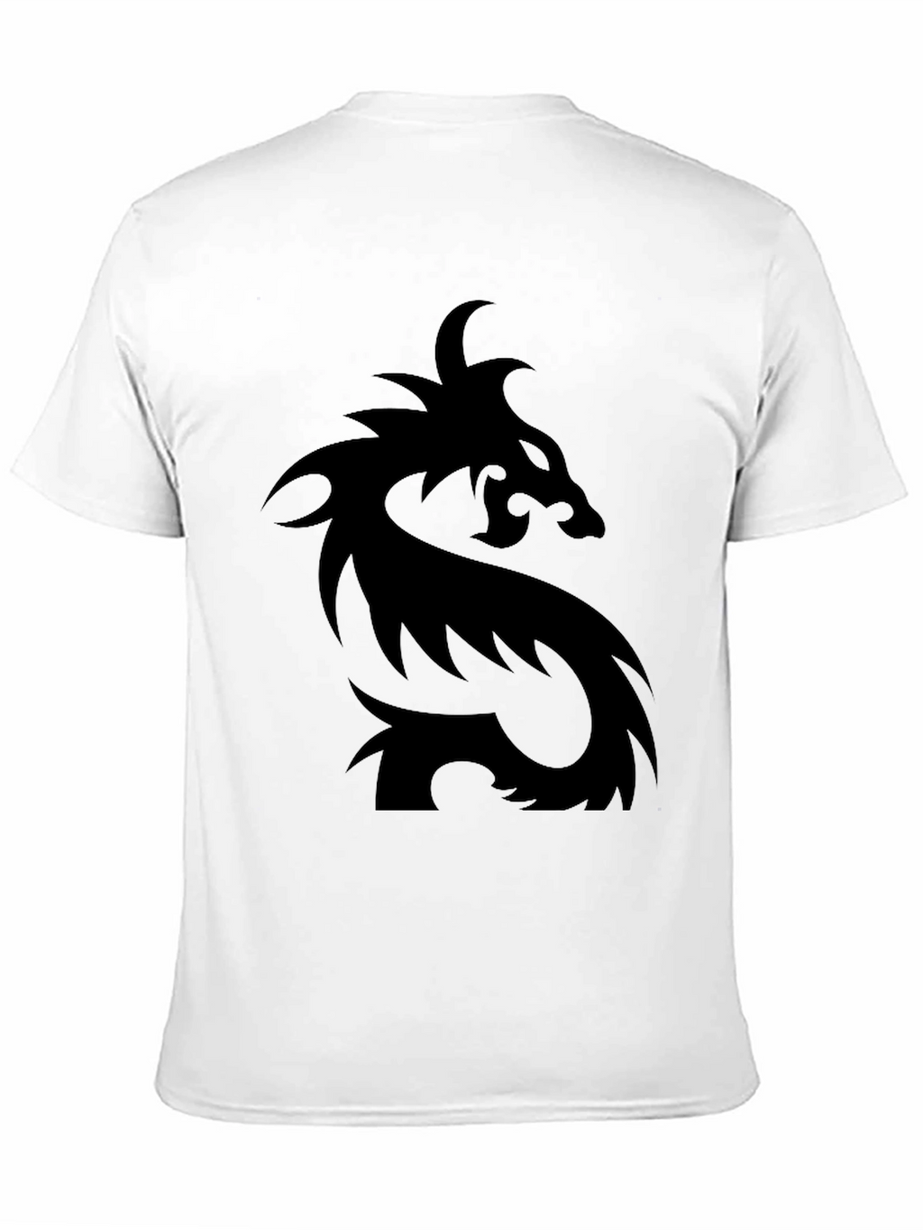 Mens Black Dragon Graphic T-Shirt