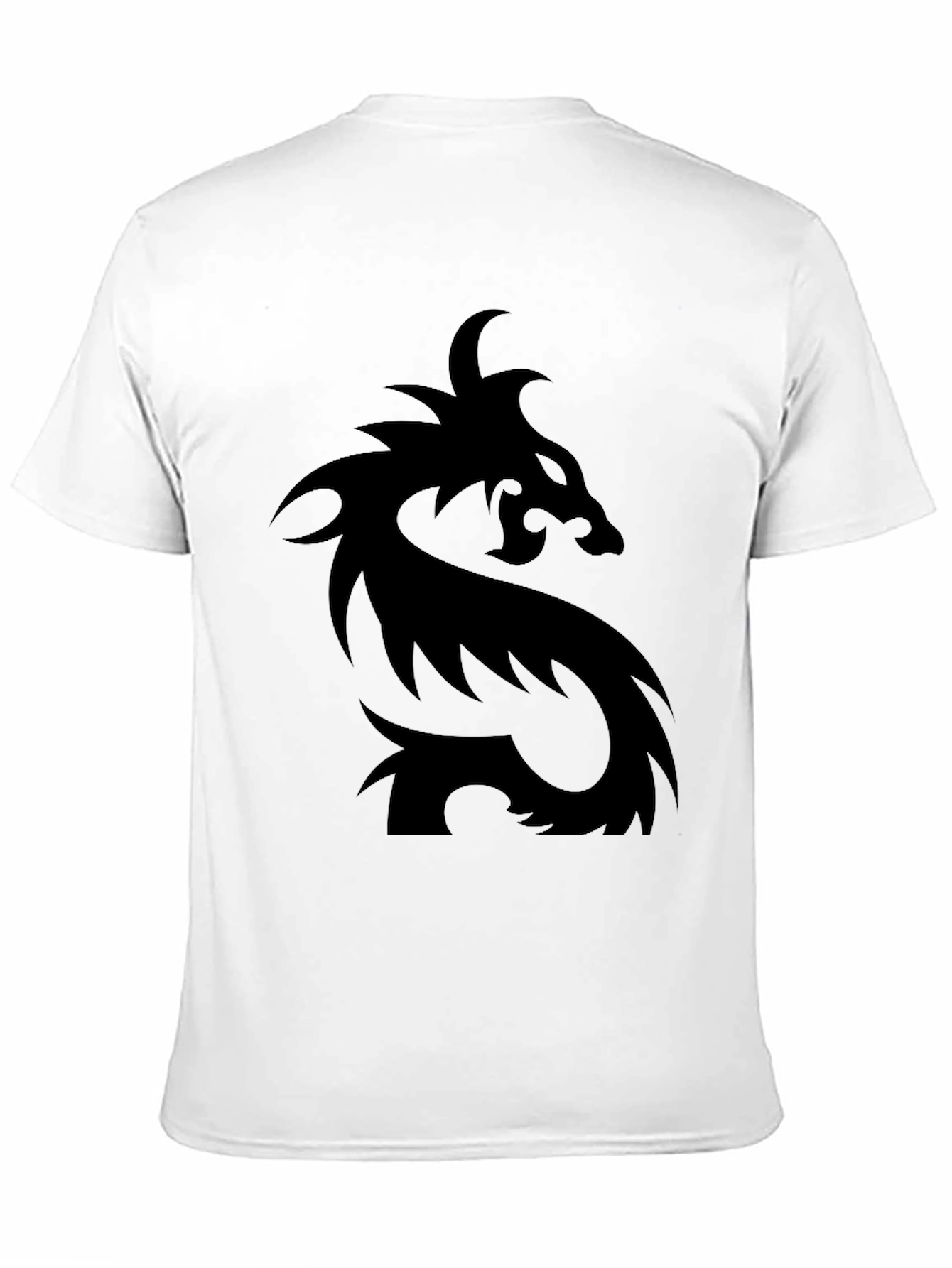 Mens Black Dragon Graphic T-Shirt