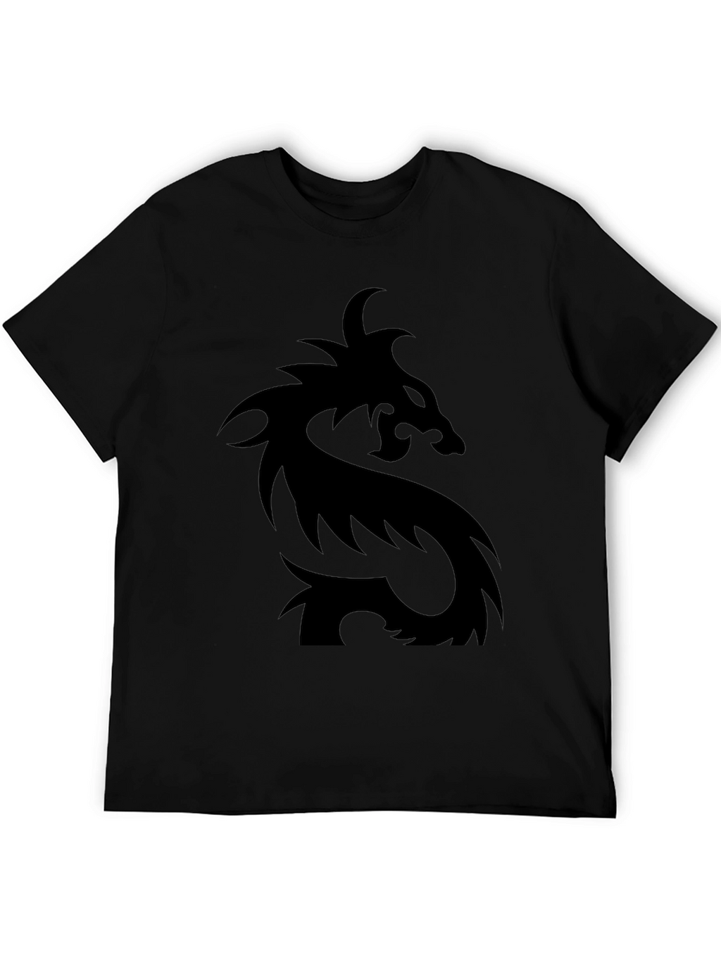 Mens Black Dragon Graphic T-Shirt