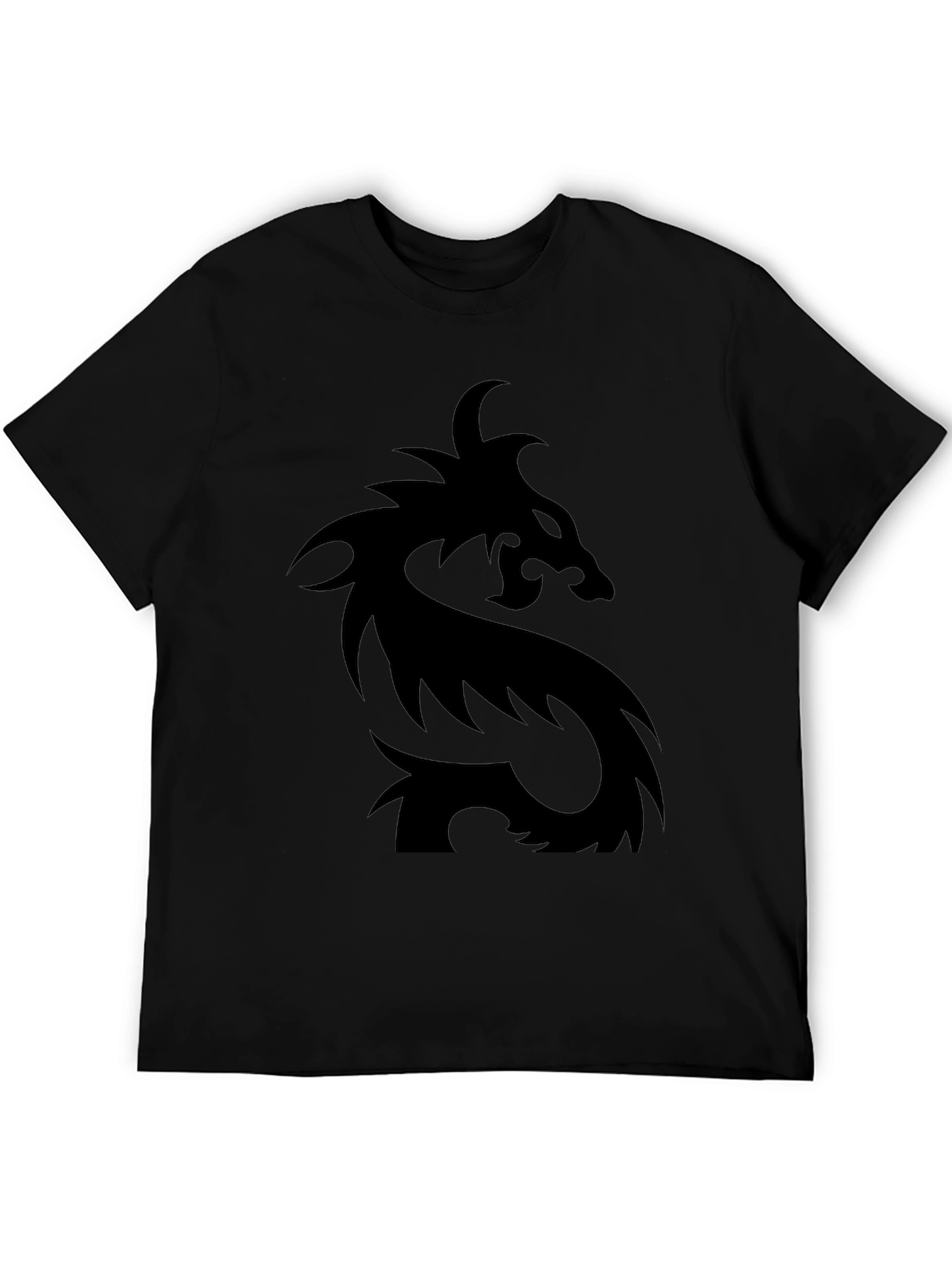 Mens Black Dragon Graphic T-Shirt