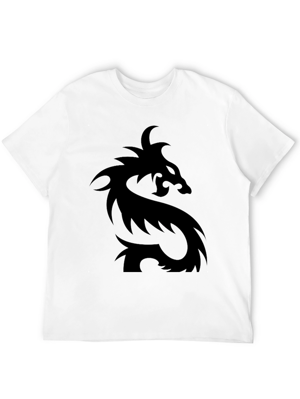 Mens Black Dragon Graphic T-Shirt