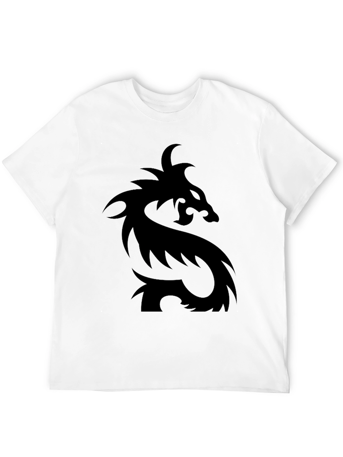 Mens Black Dragon Graphic T-Shirt