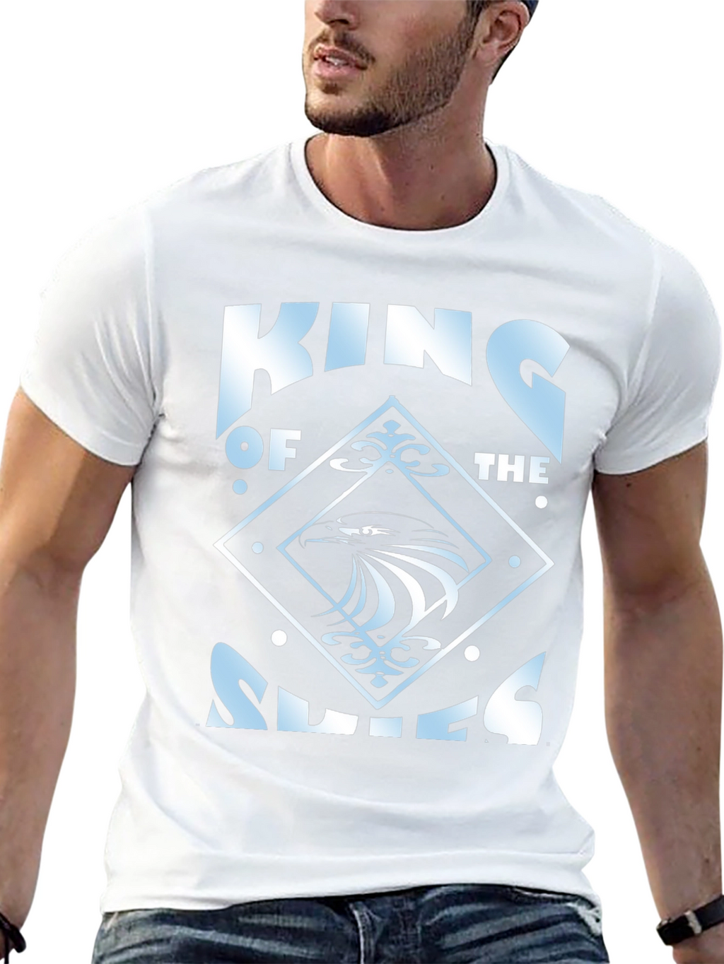 King of Skies Graphic T-Shirt - Black Cotton Tee