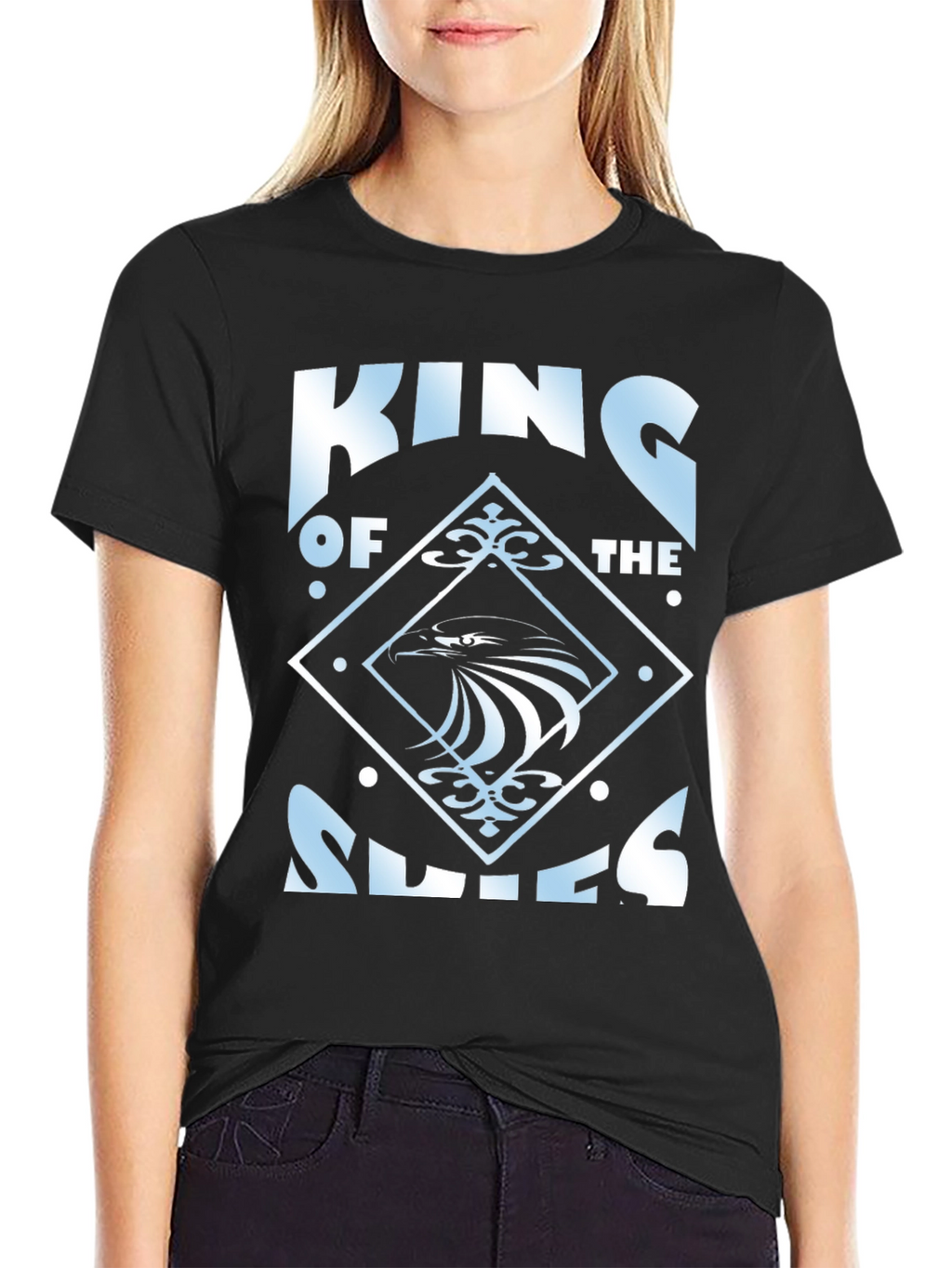 King of Skies Graphic T-Shirt - Black Cotton Tee