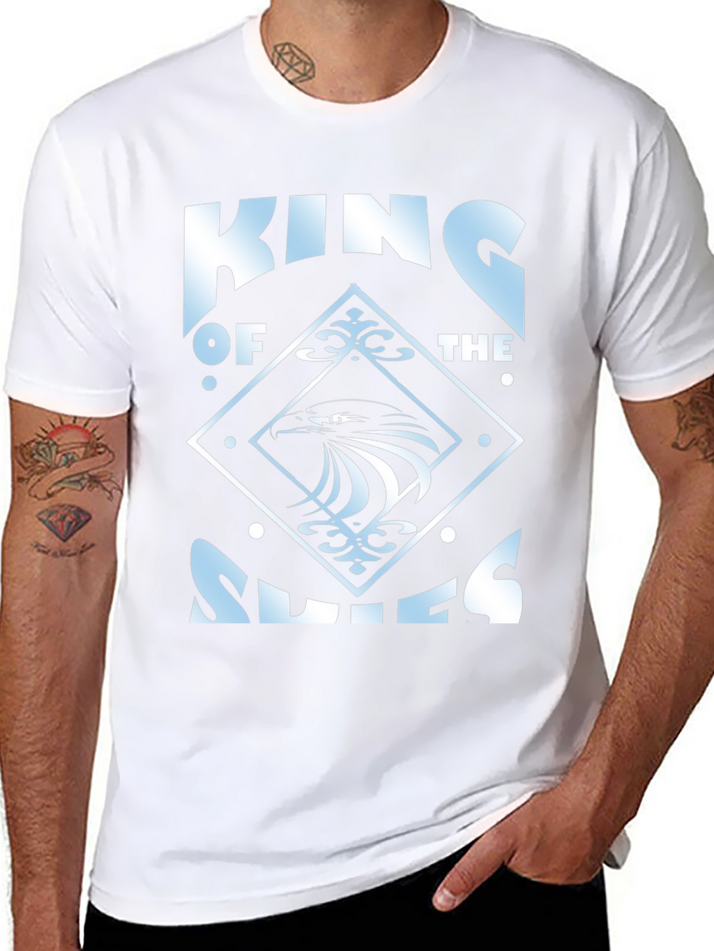 King of Skies Graphic T-Shirt - Black Cotton Tee