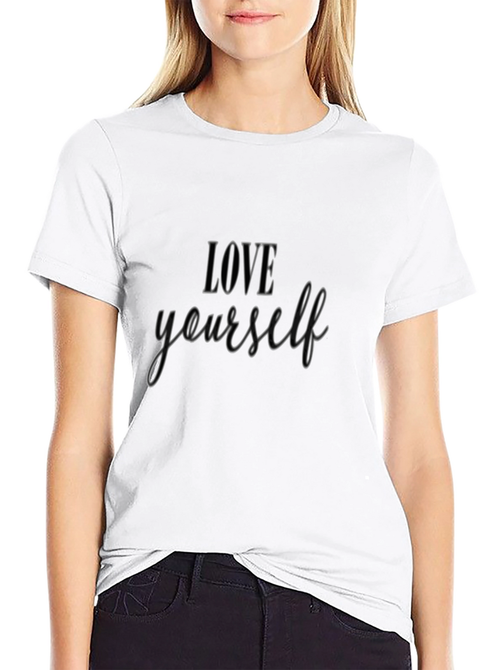 Love Yourself Graphic Tee - Black