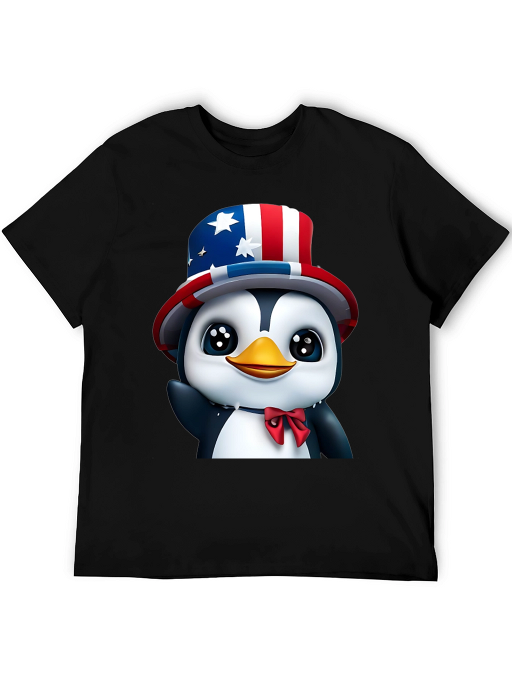 Patriotic Penguin T-Shirt - USA Pride