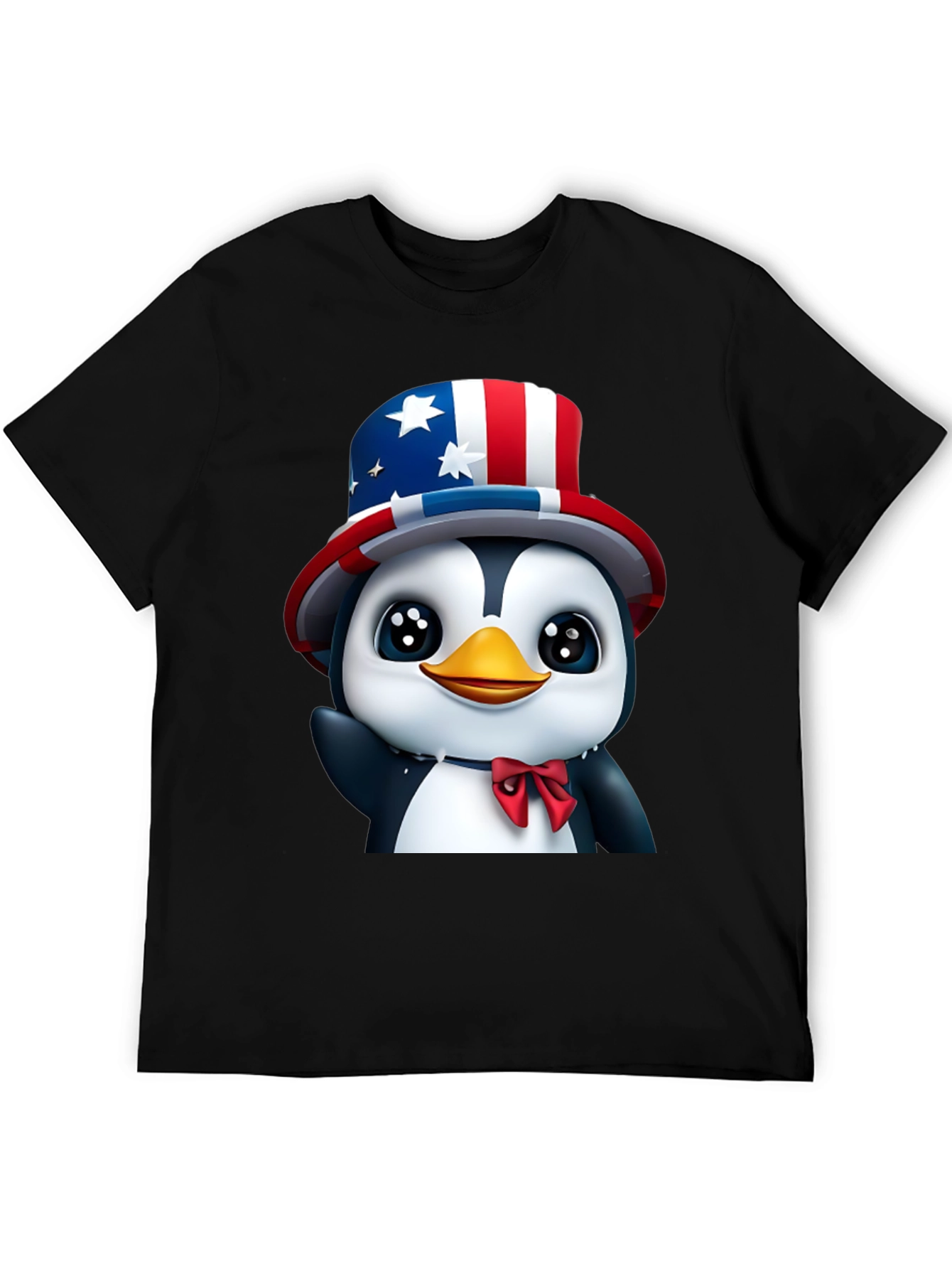Patriotic Penguin T-Shirt - USA Pride