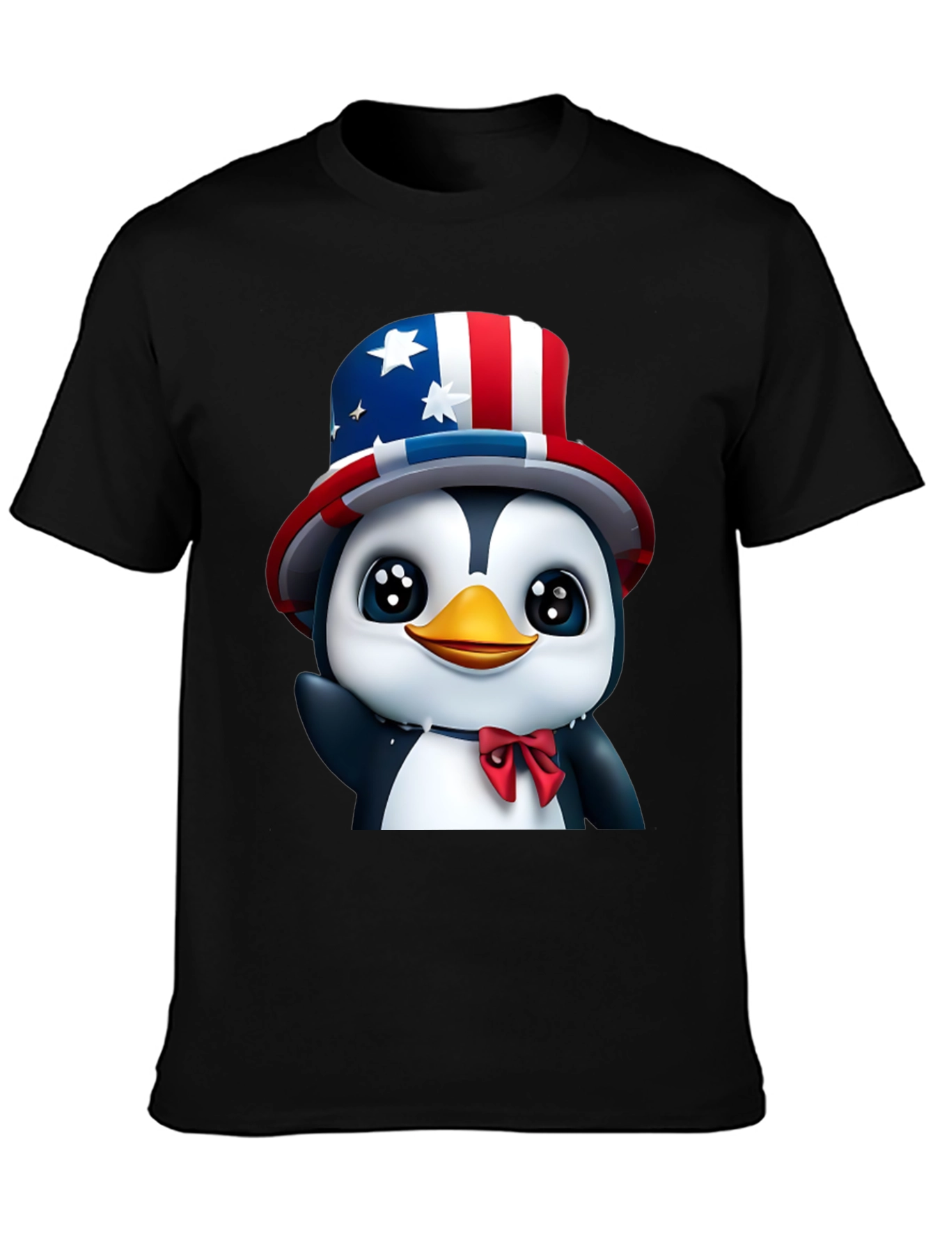 Patriotic Penguin T-Shirt - USA Pride