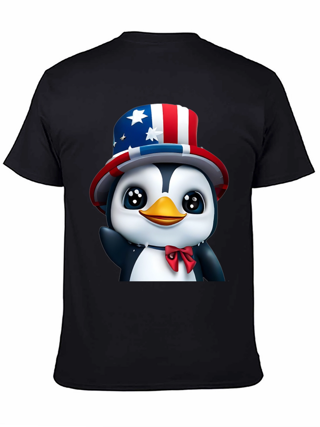 Patriotic Penguin T-Shirt - USA Pride