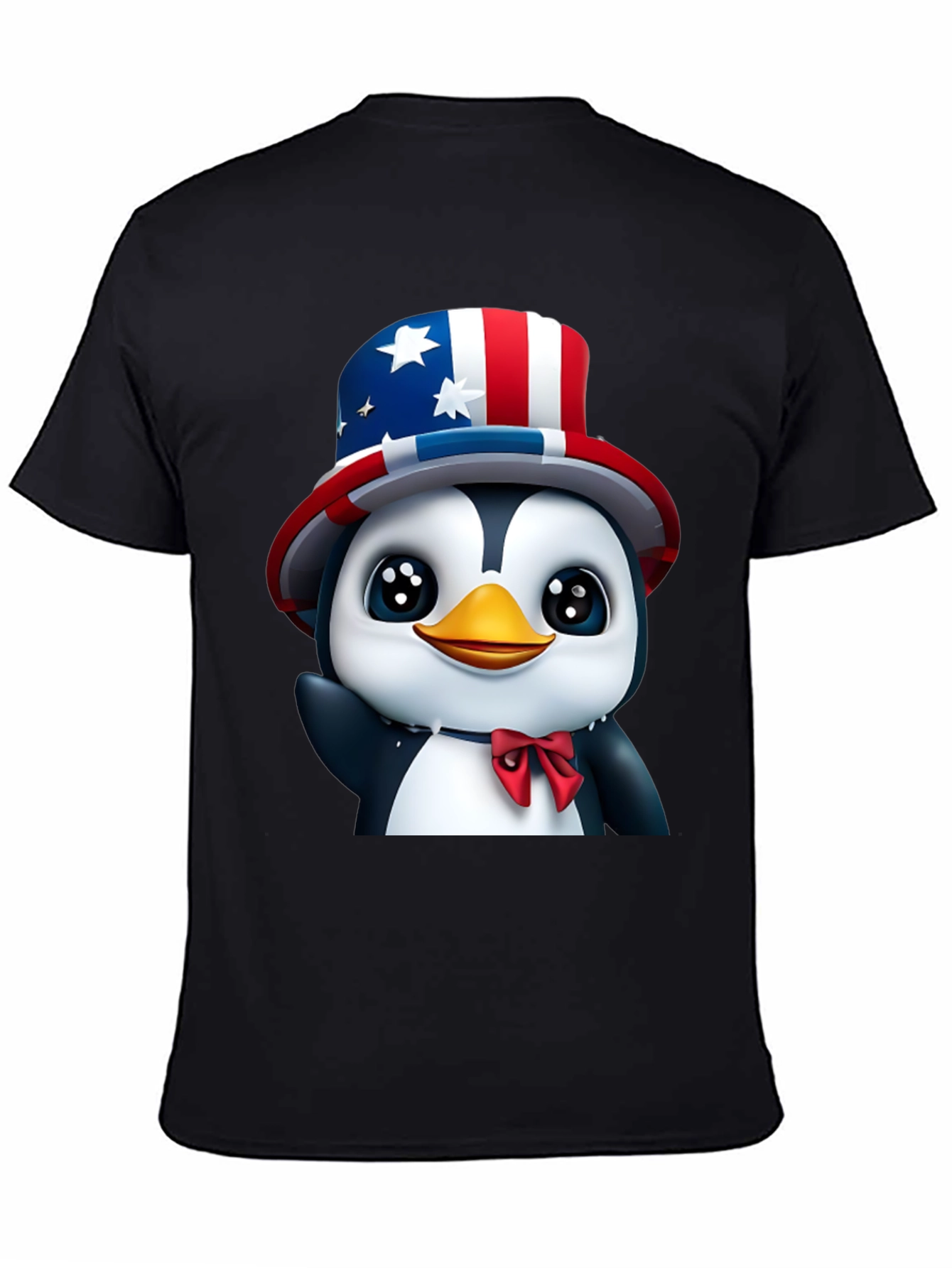 Patriotic Penguin T-Shirt - USA Pride