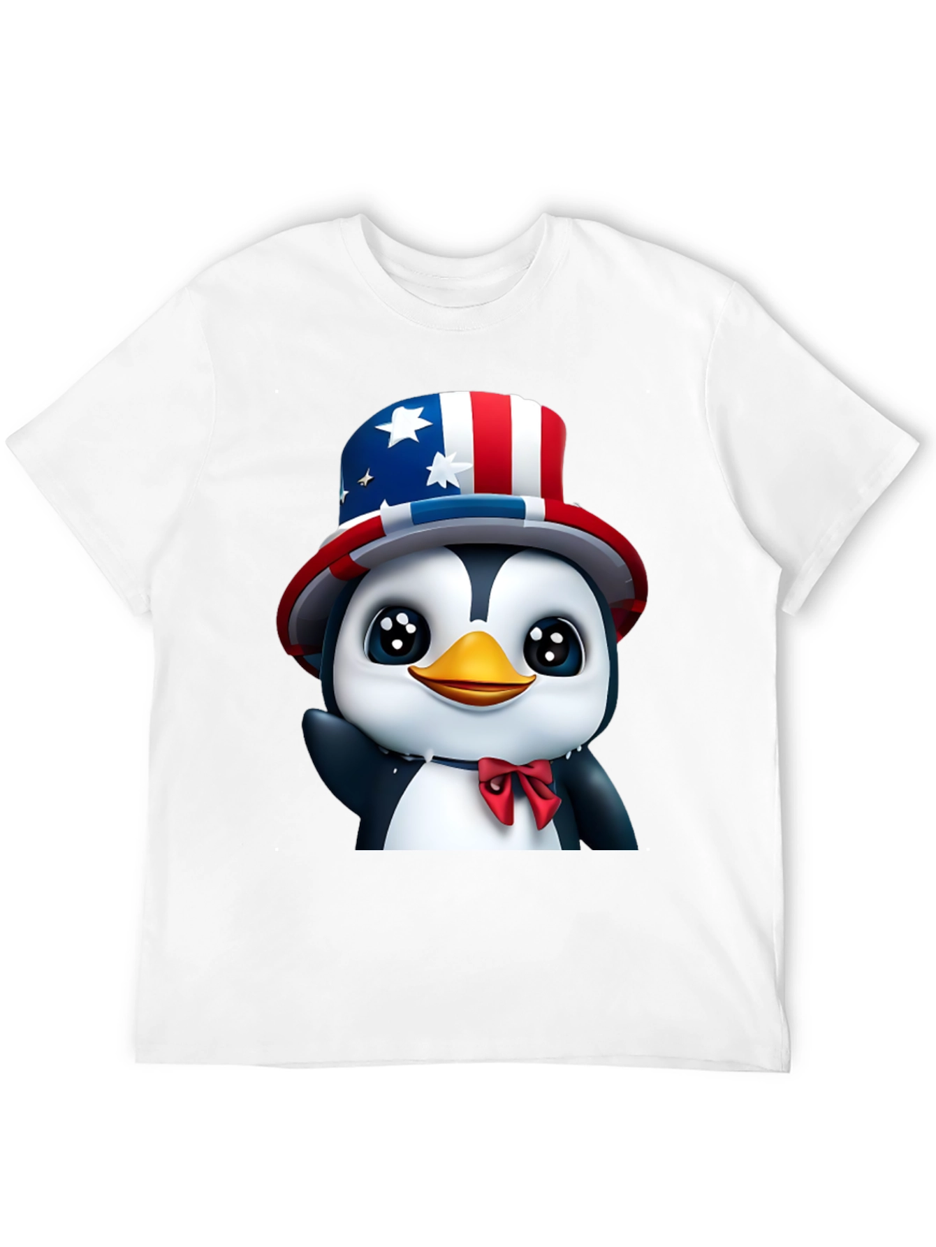 Patriotic Penguin T-Shirt - USA Pride