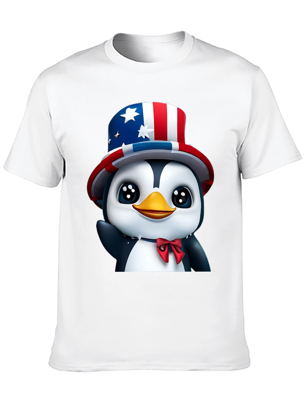 Patriotic Penguin T-Shirt - USA Pride