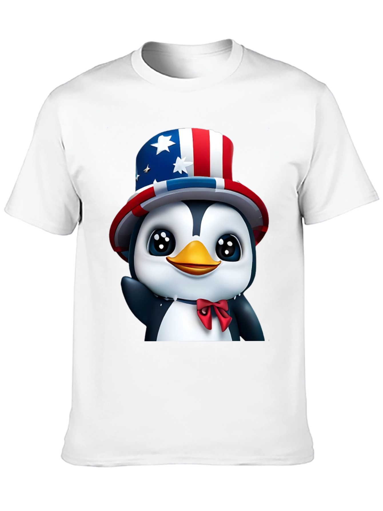 Patriotic Penguin T-Shirt - USA Pride