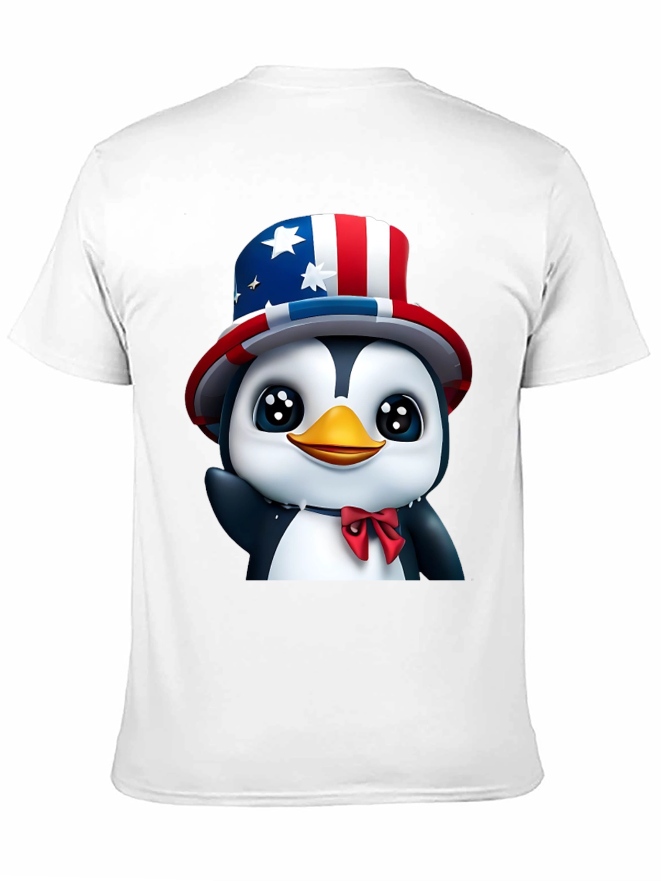 Patriotic Penguin T-Shirt - USA Pride