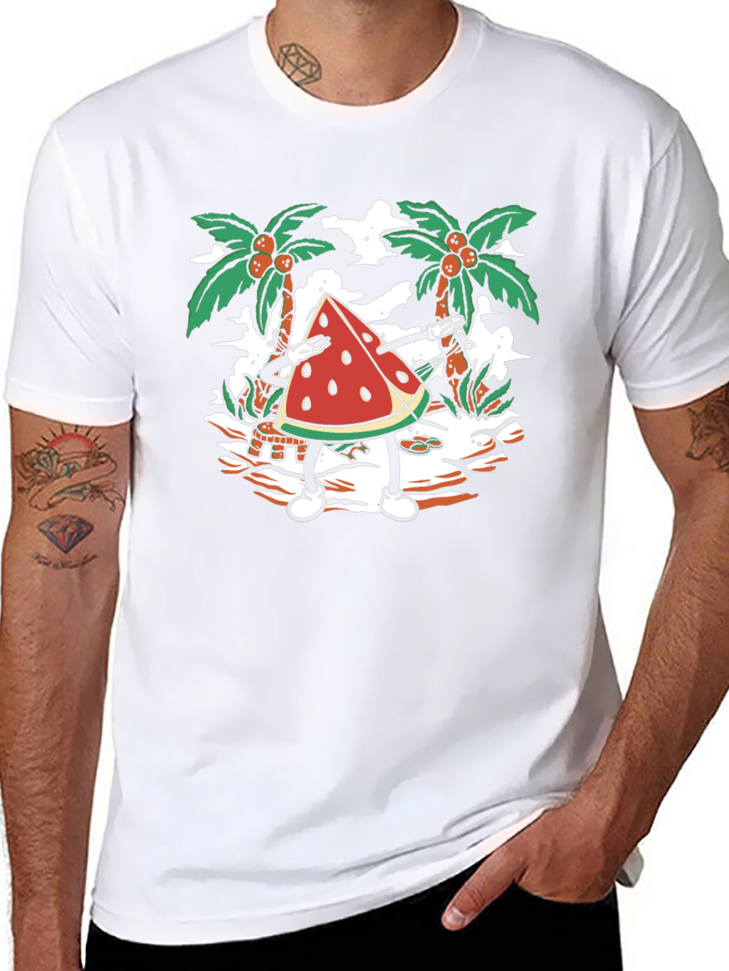 Fun Watermelon Dabbing T-Shirt